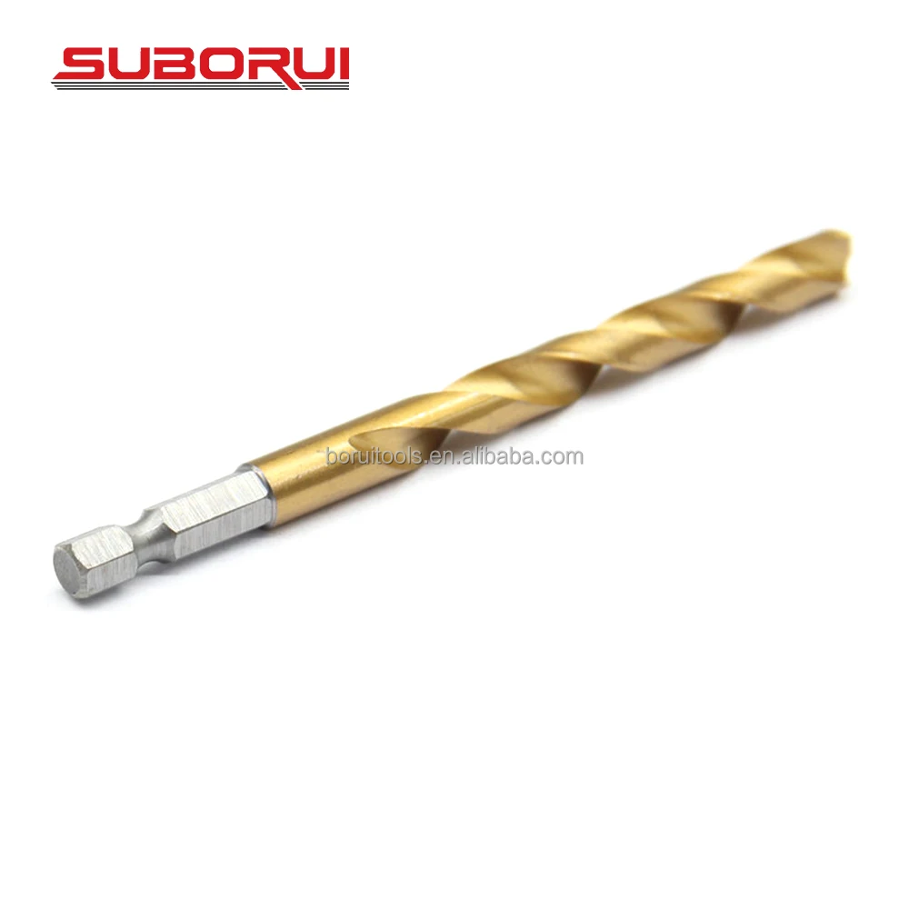Боруи Hss M35 Кобальт М2 HSS 4341 4241 Сверло по металлу ударное титановое 1/4 дюймов шестигранный хвостовик сверла для