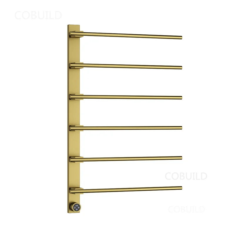 Hot Sale Plugin Heated Towel Rail With Timer 6 Bar Stainless Steel