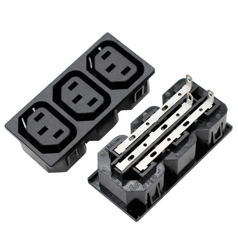 IEC 60320 C13 スナップイン式ユニバーサル壁コンセント UPS PDU用 多