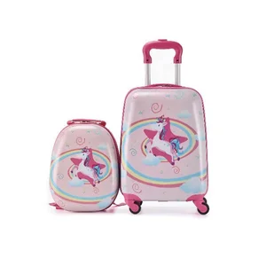 16" Suitcase Set Trolley Luggage with 12" Kid Travelling Backpack Bags Luggage Sets