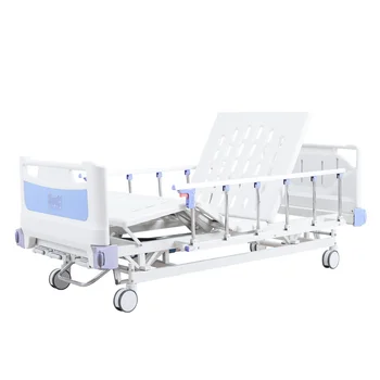 2024 new ABS luxury 3 crank manual hospital care bed, hospital furniture bed, Adjustable bed height