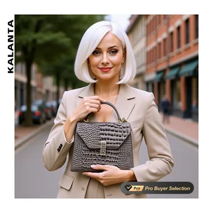 KALANTA Lining Business Femm Medium Pattern Mujer Summer Femmes European Handbags Sacs  Handbags For Daily