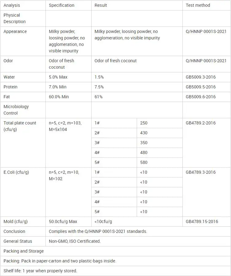 Wholesale Bulk Coconut Juice Powder Coconut Milk Powder Coconut Water