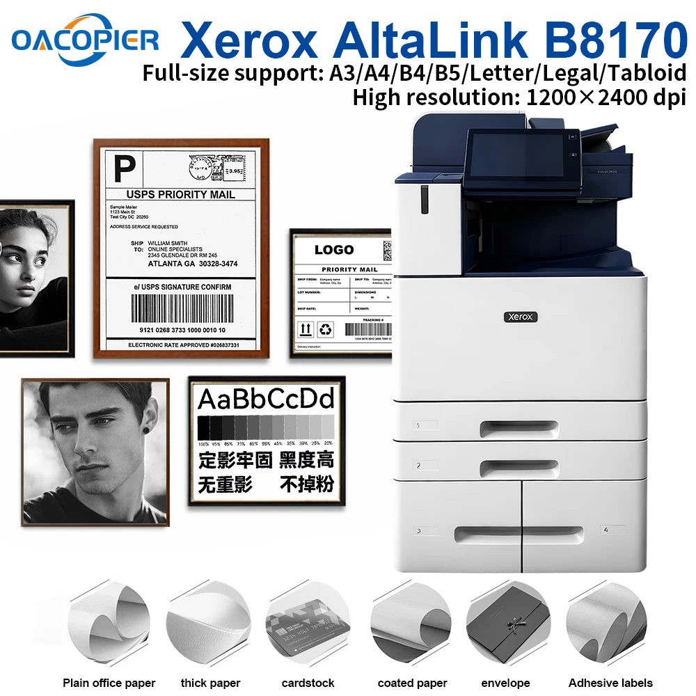 Used A3 Multifunction Printer - Black and White Copier for Xerox