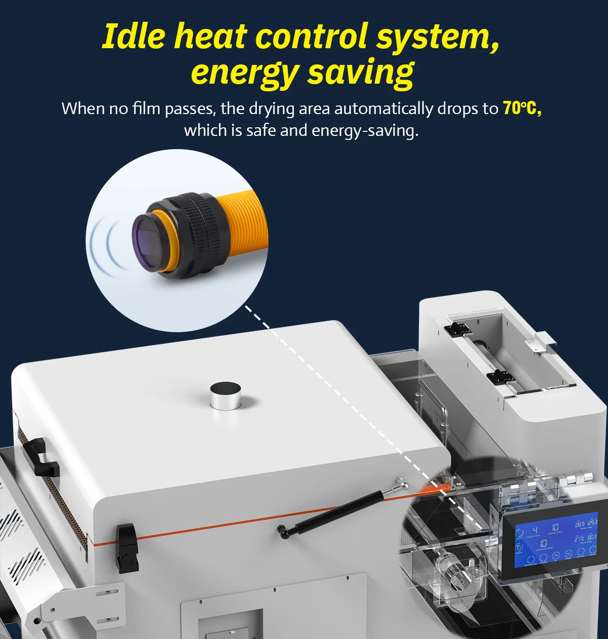 Full-Automatic DTF Printer with 720*1800 dpi Resolution and 8PASS 3.5m²/h Speed for High-Quality Direct to Film Printing