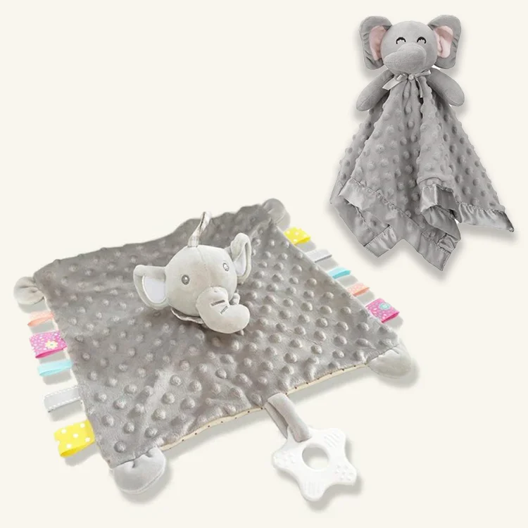 C'dear Baby Lovey Comforter Toy Muslin Security Blanket Gift Set,Custom