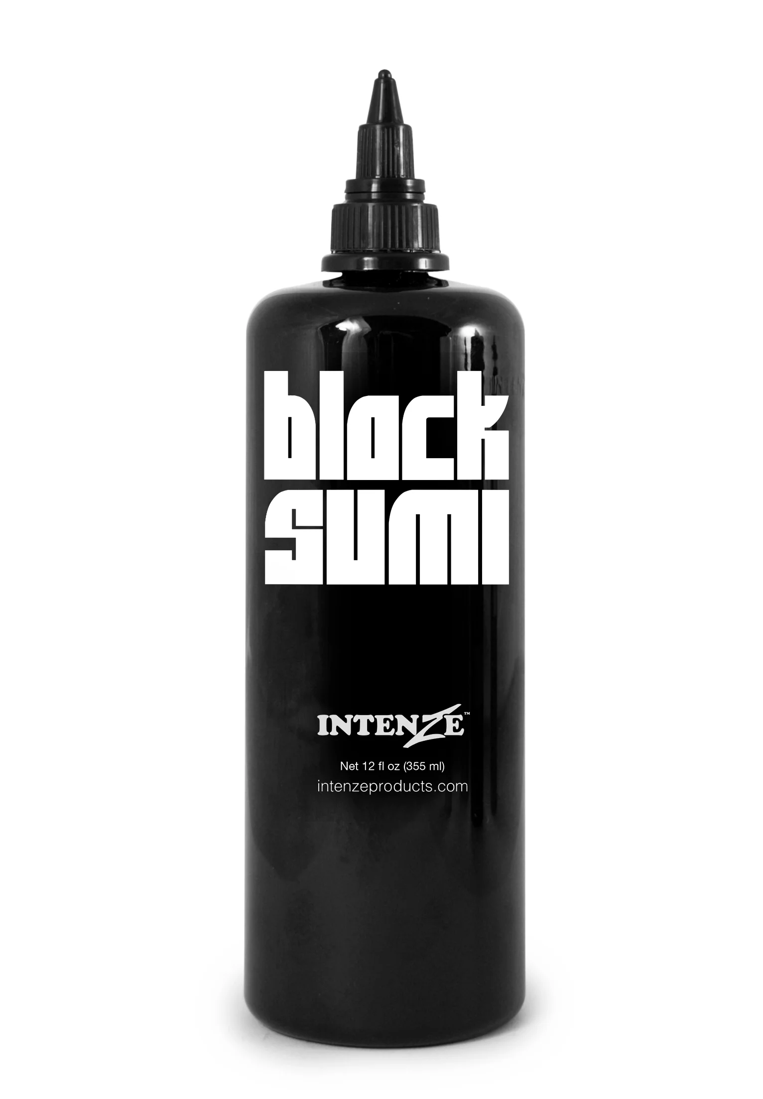 INTENZE Black Sumi Tattoo Ink - 12 OZ Premium Quality, Waterproof