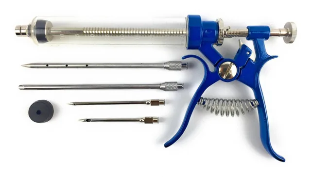 Automatic Plastic Poultry Syringe Injector Siphon Barbecue Turkey Injector
