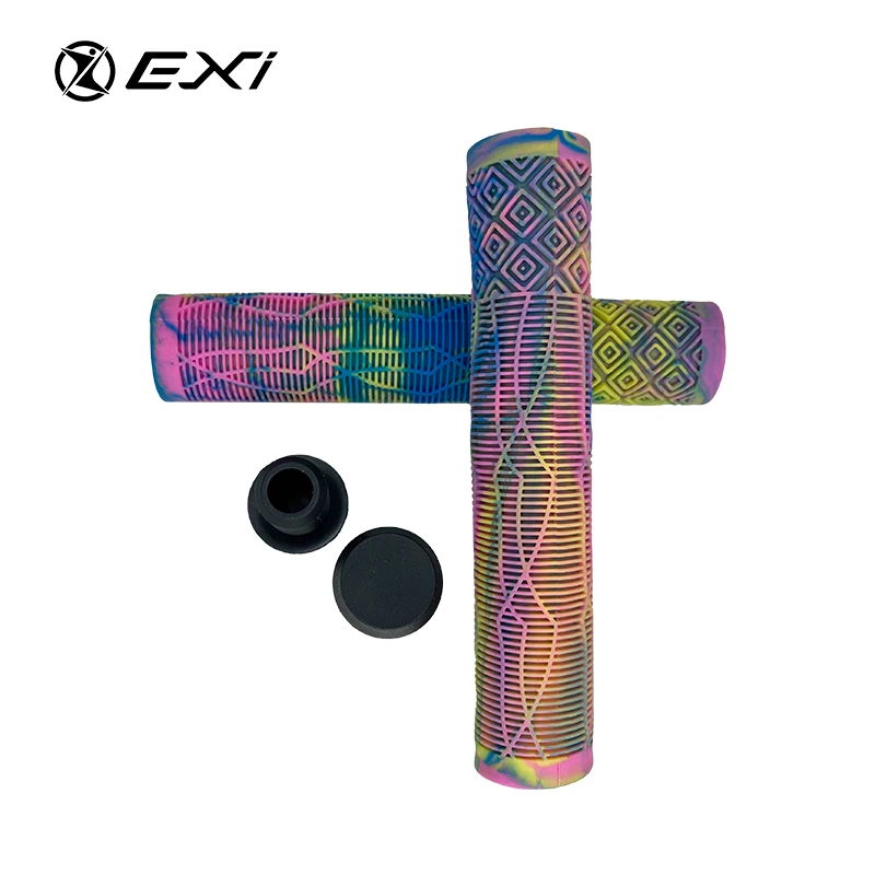 Cheapest Tpr Mixed Color Kick Scooter Rubber Handle Bar Grips Pro Stunt