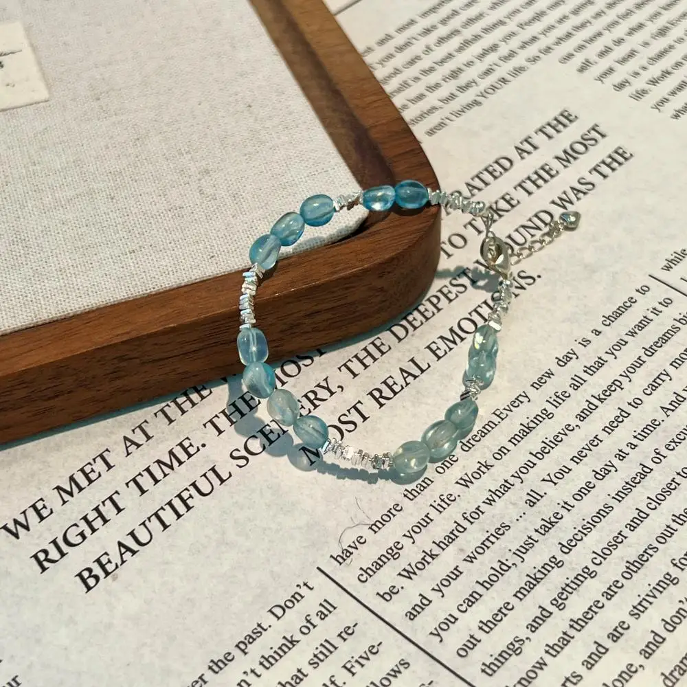 KAKODIY 925 sterling silver jewelry natural shallow water millet bead chain bracelet detail 2
