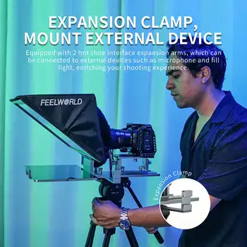 FEELWORLD TP16 Folding Teleprompter Glass for Tablet Smartphone up to 16", Custom Logo & Packaging Box, Bulk Wholesale detail image