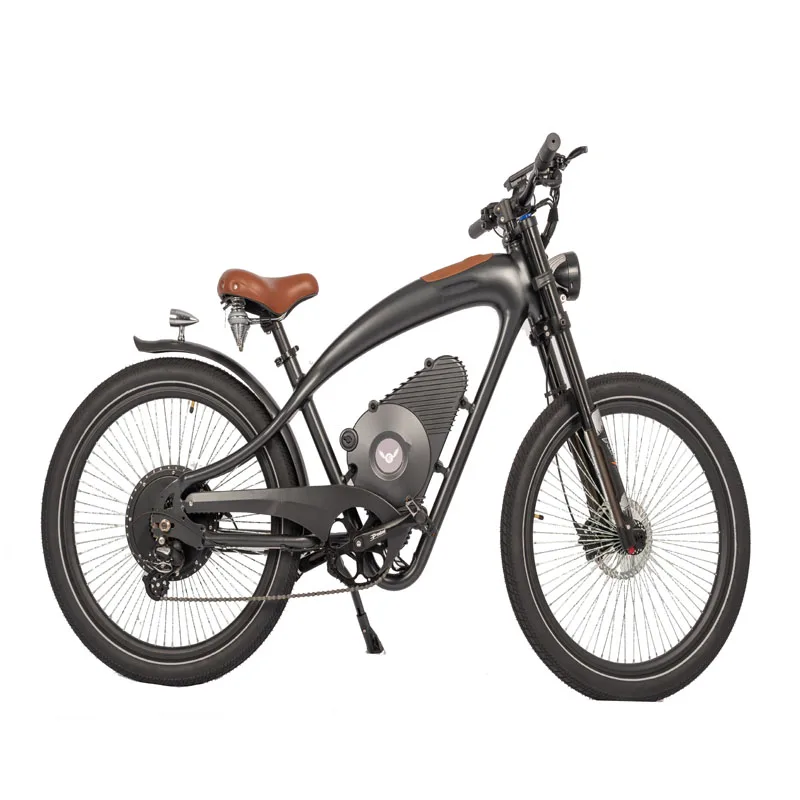 Emc03 Long Range Electric Retro Vintage Style E Bike Powerful Motor