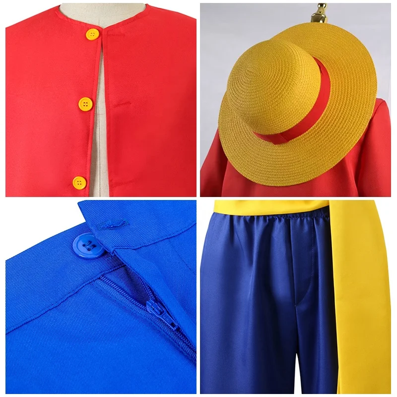 Cappello One Piece Luffy Cappello Di Paglia Di Rufy One Piece - Cosplay Anime, Regolabile, Per Adulti E Bambini Cappello Di Paglia One Piece Amazon - 3