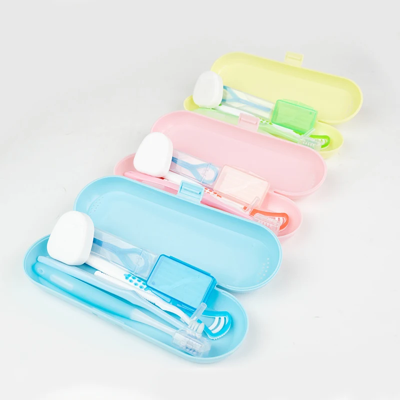 Portable Dental Orthodontic Cleaning Brushes Kit Multi-Purpose Veterinary Instrument for Travel Use Oral Hygiene