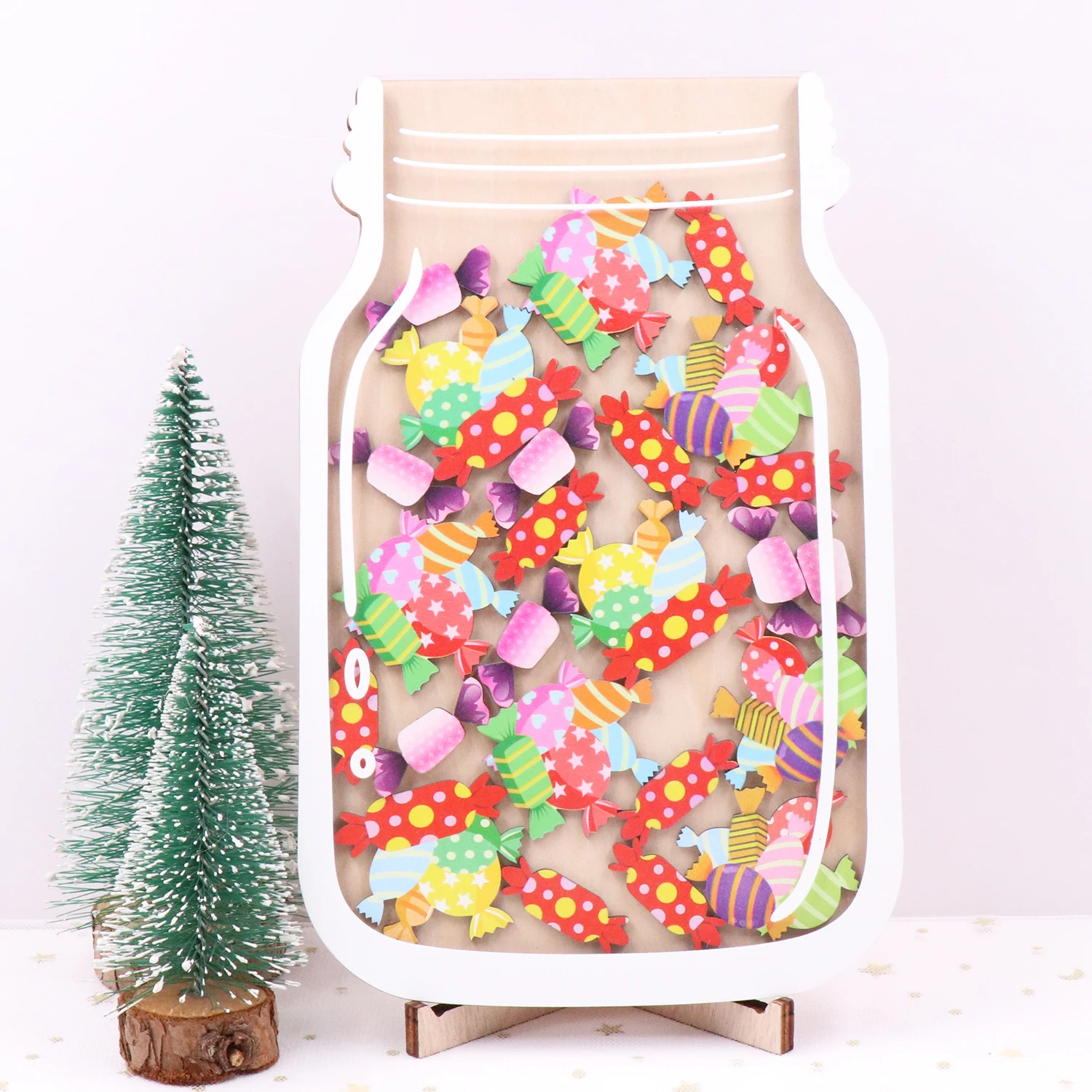 MD131CH1437 Kids Reward Jar 25pcs Tokens Classroom Chore Chart Laser Printed Tree Baubles Acrylic Material Perfect Gift Kids supplier