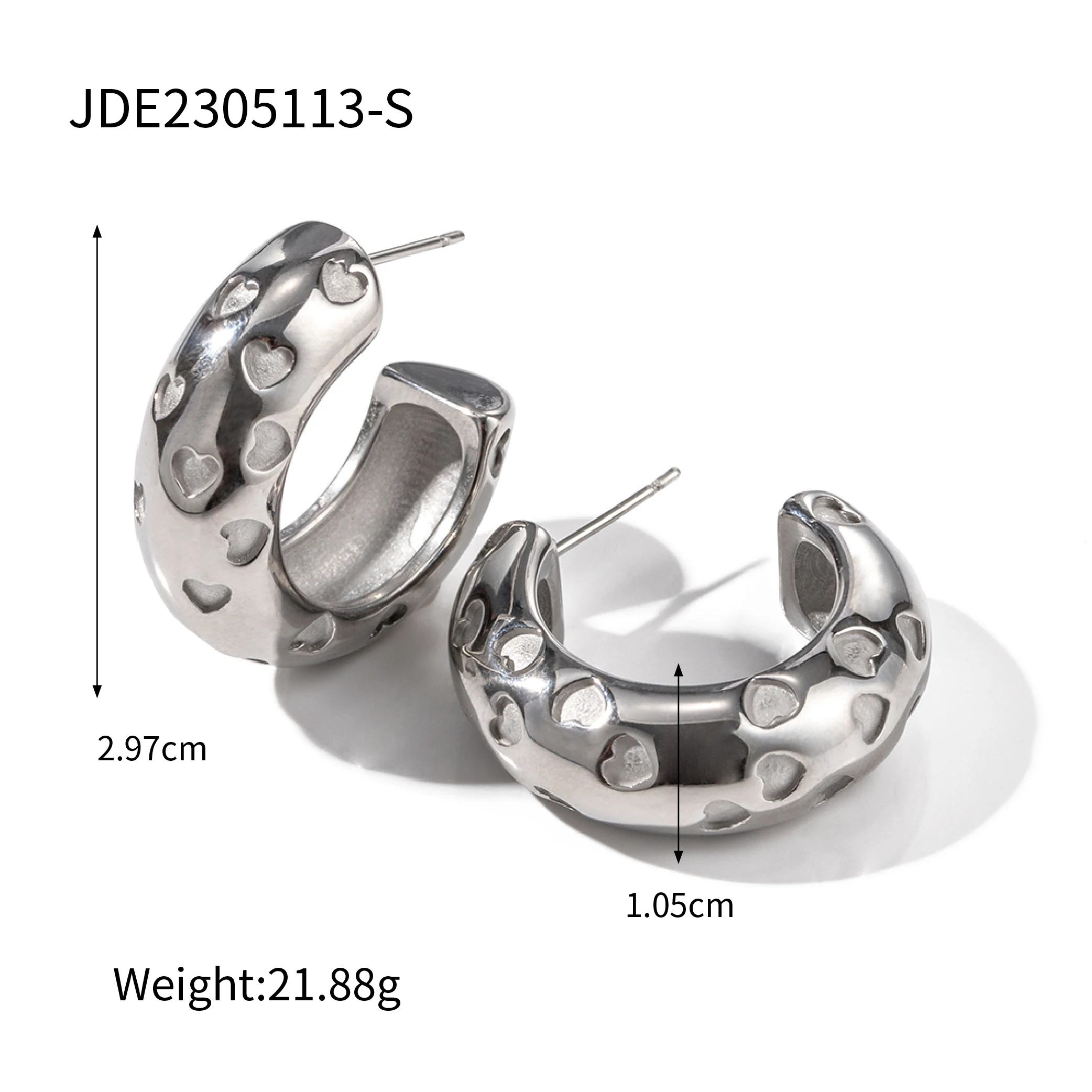 Set 4 Paia Orecchini A Stella In Acciaio Inox 316L Placcato Oro 18K - Chiusura A Vite, Zirconia Cubica AAA, 3-6 Mm, Ipoallergenici