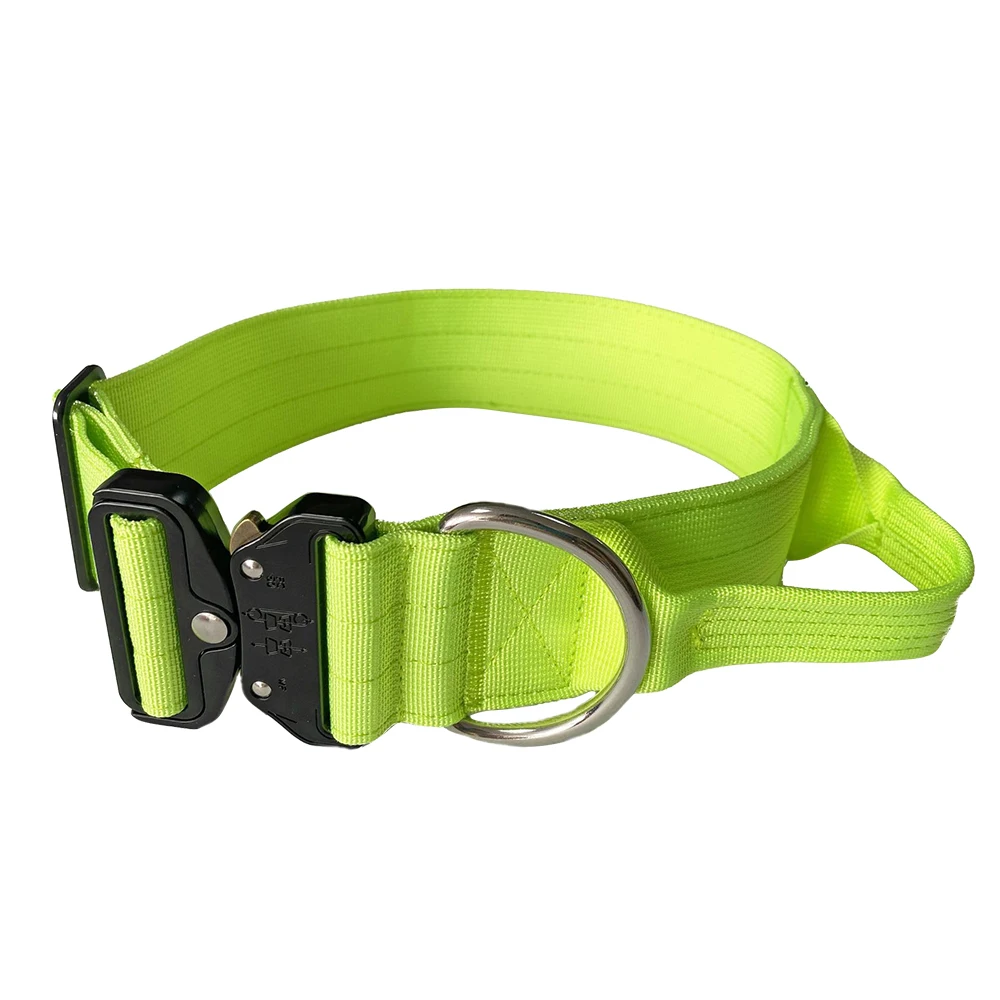 Heavy Duty 2 Inch Nylon Tactical Combat Dog Collar With Safety Control