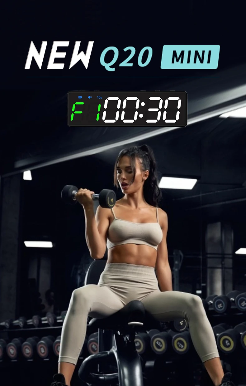 Led Wall Timers Fitness Training Gym Timer Count Down/up Clock