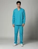 Lake Blue Men's Long Sleeve Scrub Set