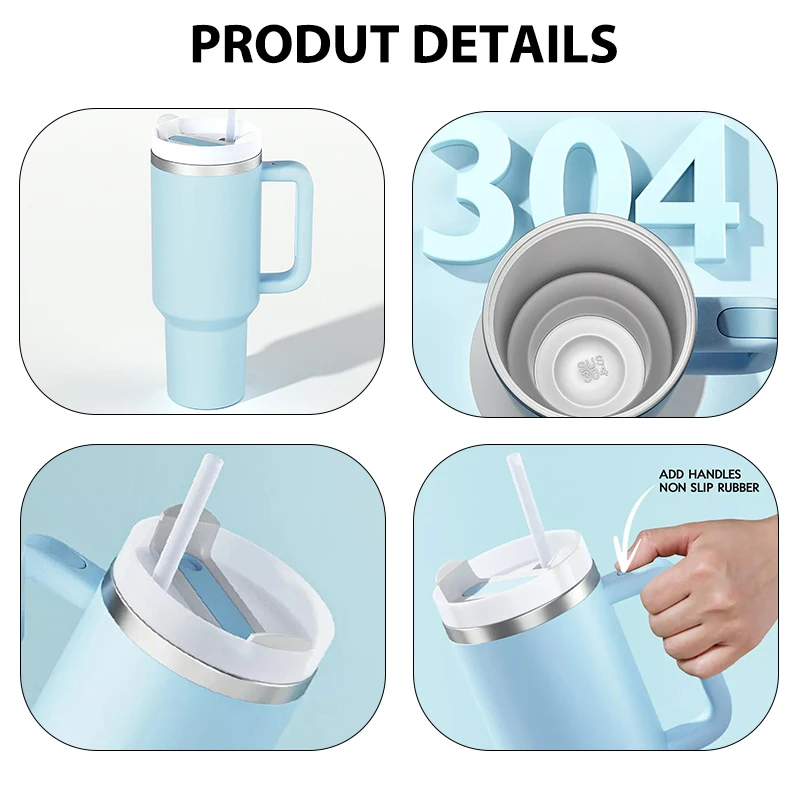 Custom Logo 40 Oz Adventure Stainless Steel Double Wall Vacuum Travel ...