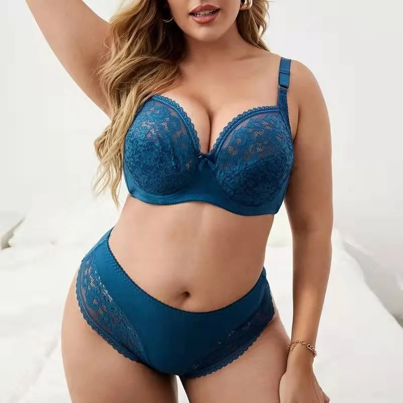 Maßgeschneidertes Logo Spitzen-Designer-Marken-BH-Set Strumpfhalter-BHs für  Mollige Großhandel Übergröße Sexy Dessous Unterwäsche