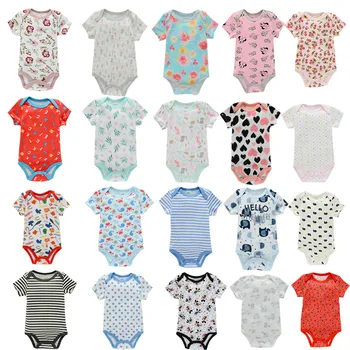 Wholesale Cheap Short Sleeve Onesies Baby Clothes Bodysuits