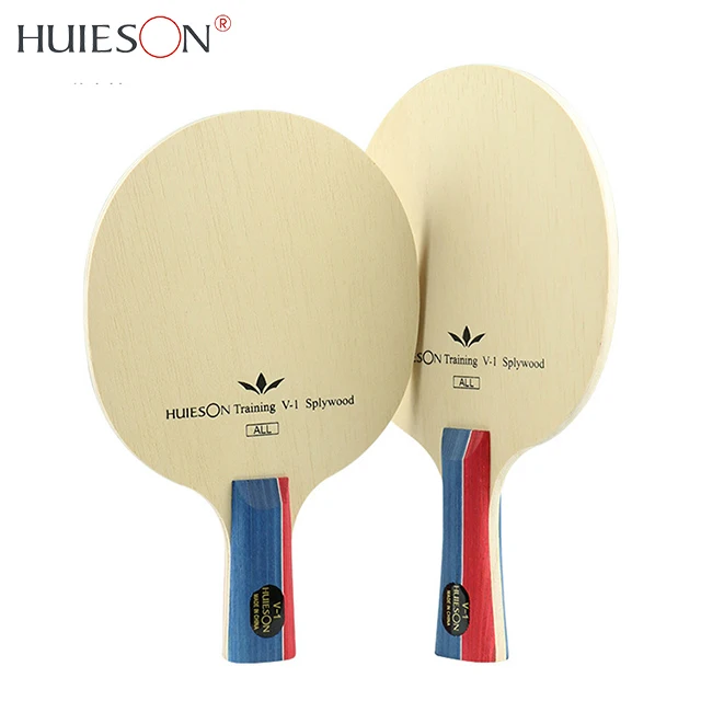 HUIESON OEM Custom Cheap 5 Layer Pure Wood Training Table Tennis Bat Racket Table Tennis Blade