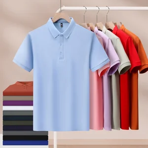 Unisex UPF 50+ Golf Sport for Polo Shirts Custom Logo Printed Solid Wholesale Short Sleeves Knitted Fabric Plain Blank T Shirt