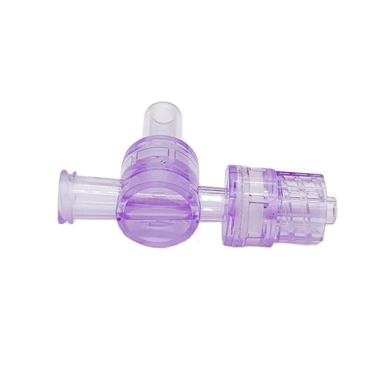 Intravenous Injection PC + SIL Three-Way Small Water Flow Control Mirco Stopcock Valve