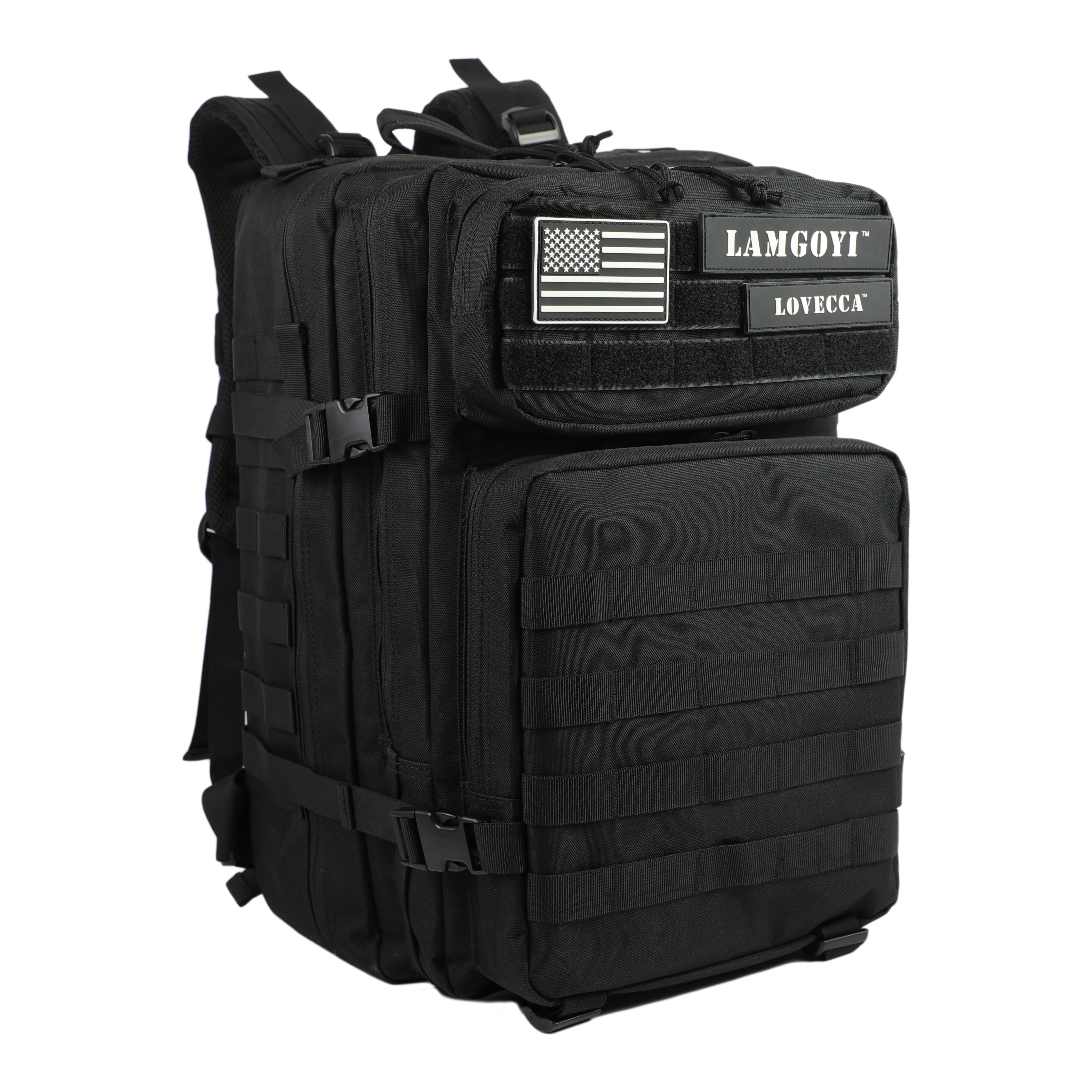 Factory Custom logo Tactical Day Back Pack Waterproof Gym Bag Mochila Crossfit Outdoor Sport Fitness Tactical 45L Backpack