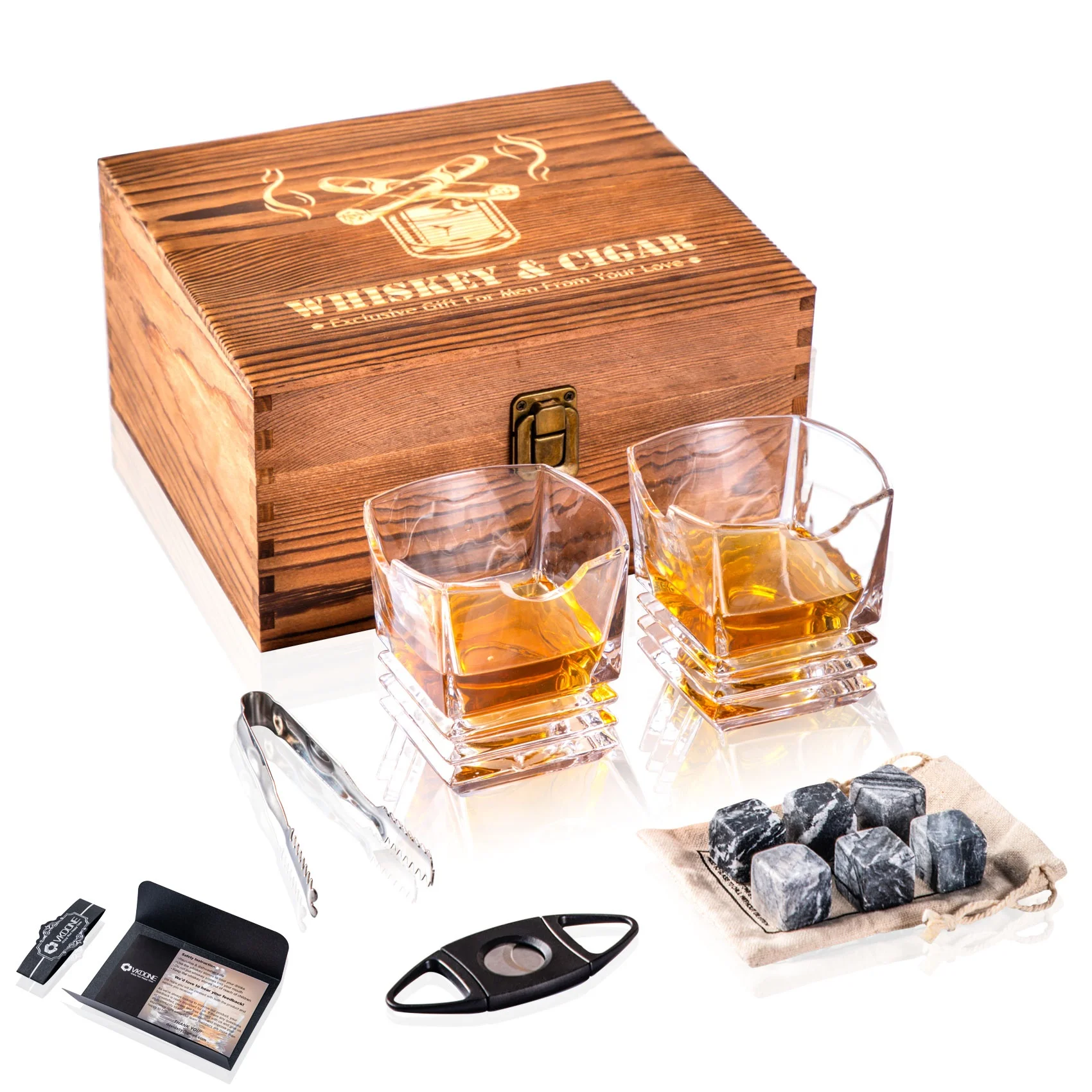 Cigar and Whiskey Gift Set