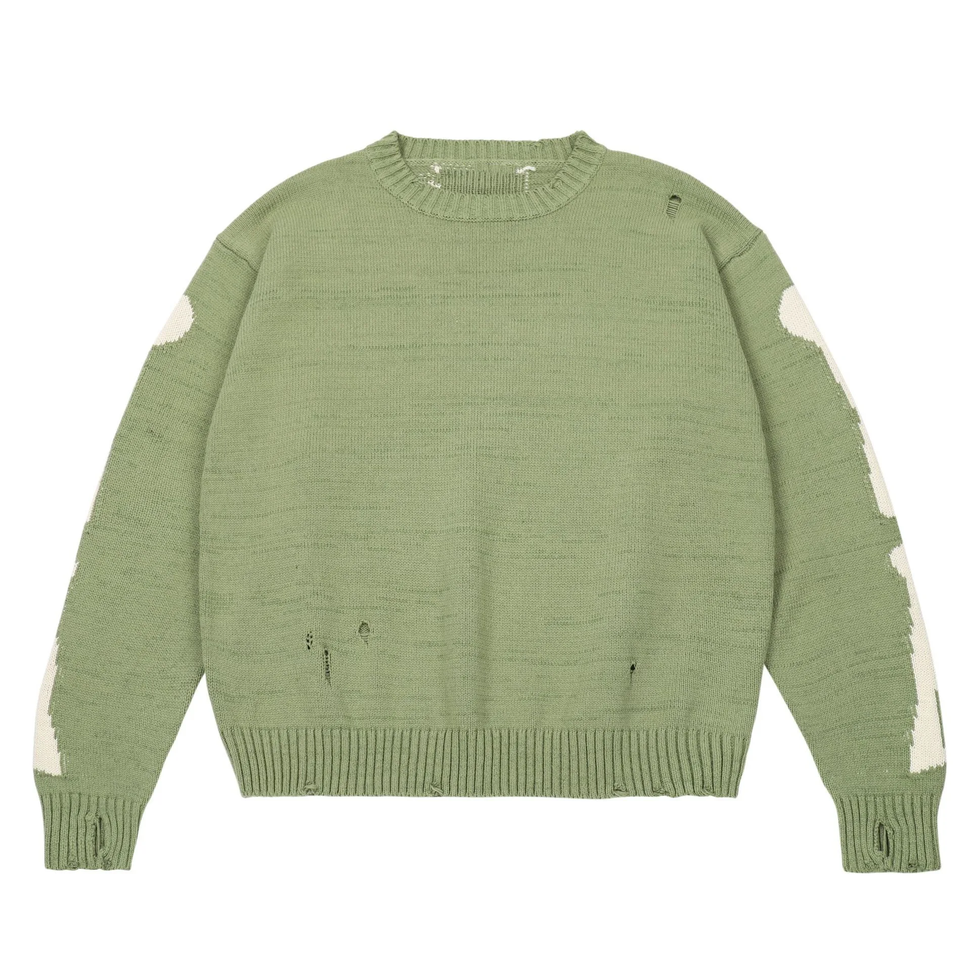Custom Logo Oem & Odm Men Jacquard Pattern Sweater Pullover Long Sleeve ...