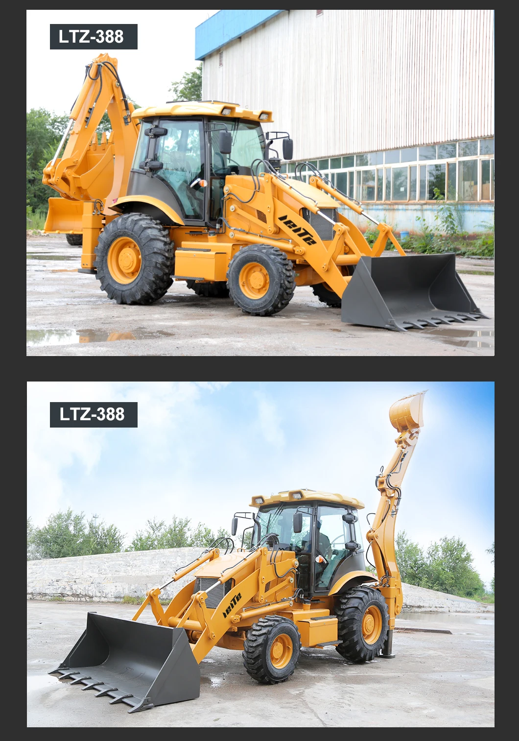 Diesel Mini Backhoe loader 3 ton 5 ton CE EPA China Sale 4 wheel drive new backhoe and loader Applicable earthmoving machinery