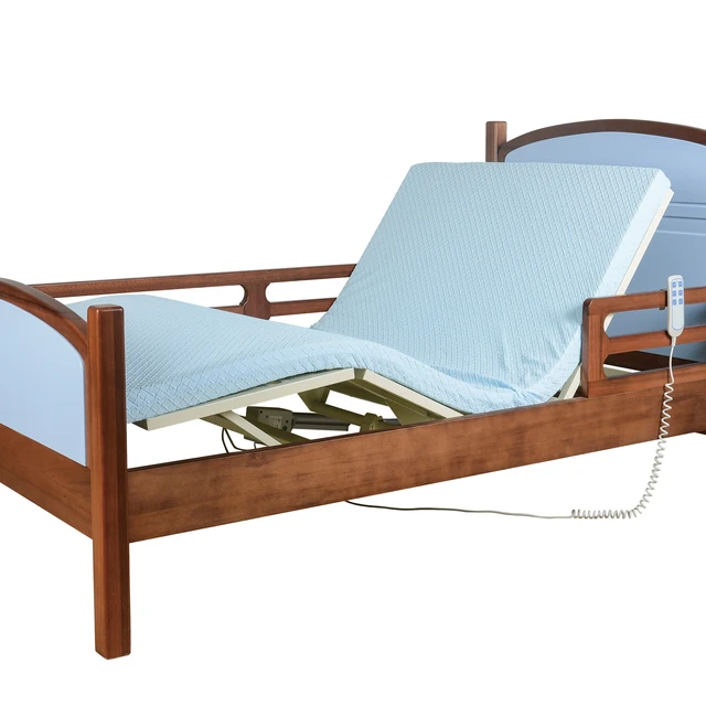 Factory price multifunctional household bed woodiness Adjustable Movable medical electric bed