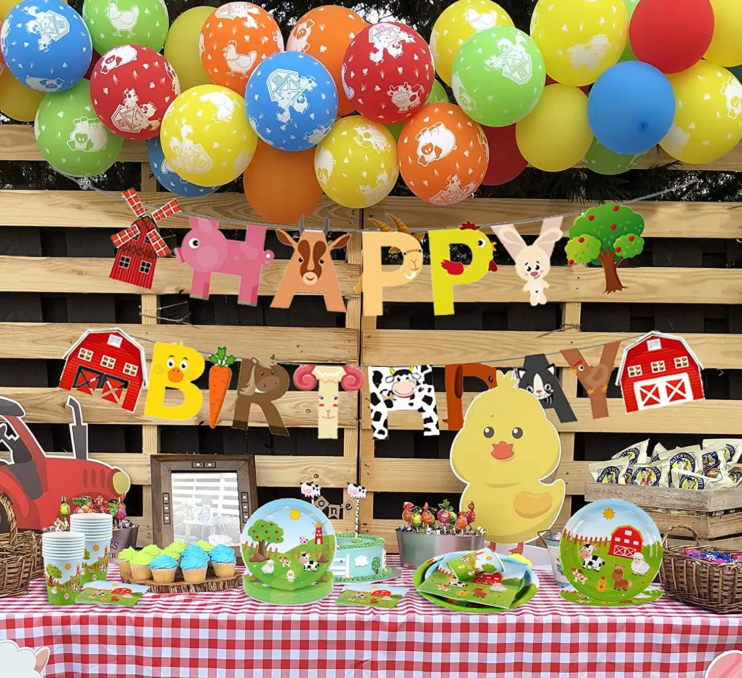 Farm Animals Birthday Party Set Farm Animals Barn Plates and