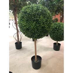 Топиарные деревья 90 см, искусственные УФ-шары из бокса, топиарные деревья для внутреннего и наружного декора дома