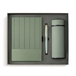 Custom A5 Pu Leather Journal Notebooks & Pen Diary Promotional Corporate Business Gift Set