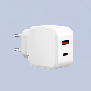EU plug PD20W GaN Charger USB-C Fast Charging power brick 5V 9V 12V 20W Type GaN charger plug of 2024 new for iPhone