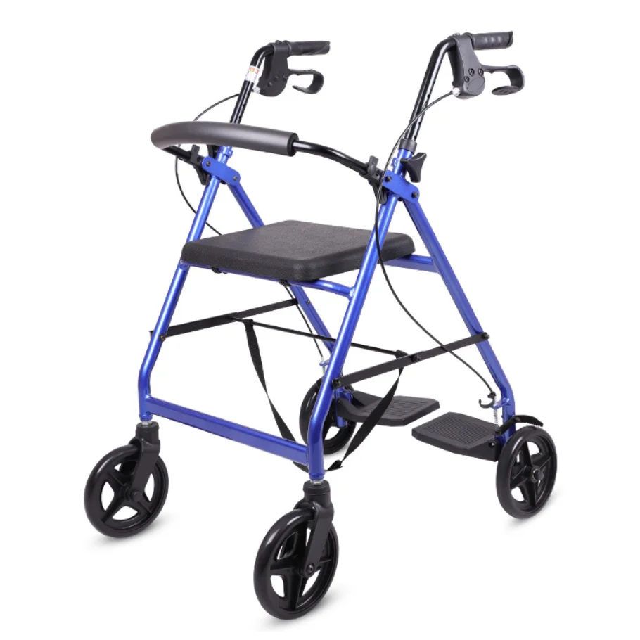 Aluminum Frame Assisted walking Adult Disability Walker Rollator