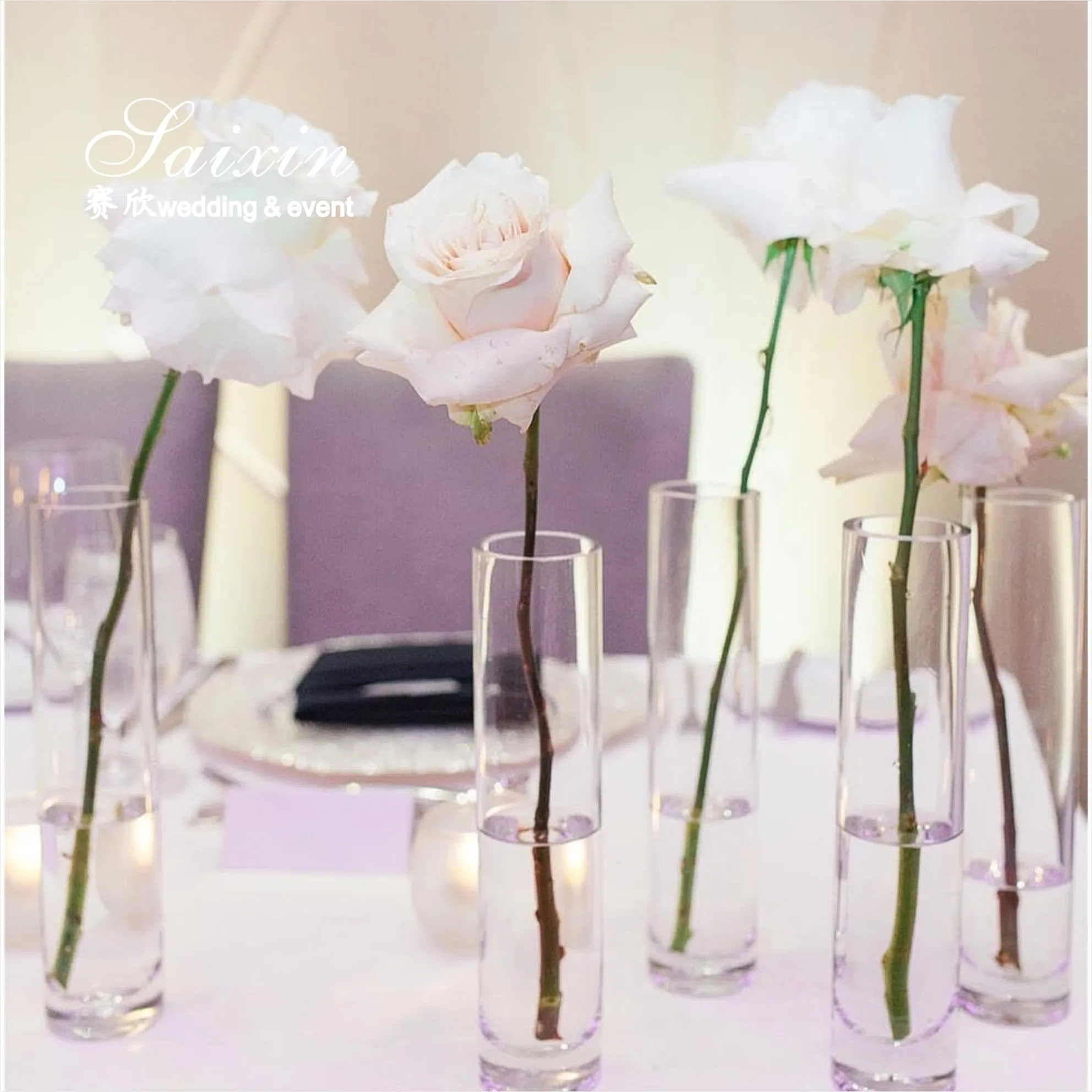Factory Wholesale Small Glass Cylinder Vase for One Rose - Affordable Clear  Floral Vases for Events \u0026 Celebrations. MOQ 200 pcs, image size:1984x1984