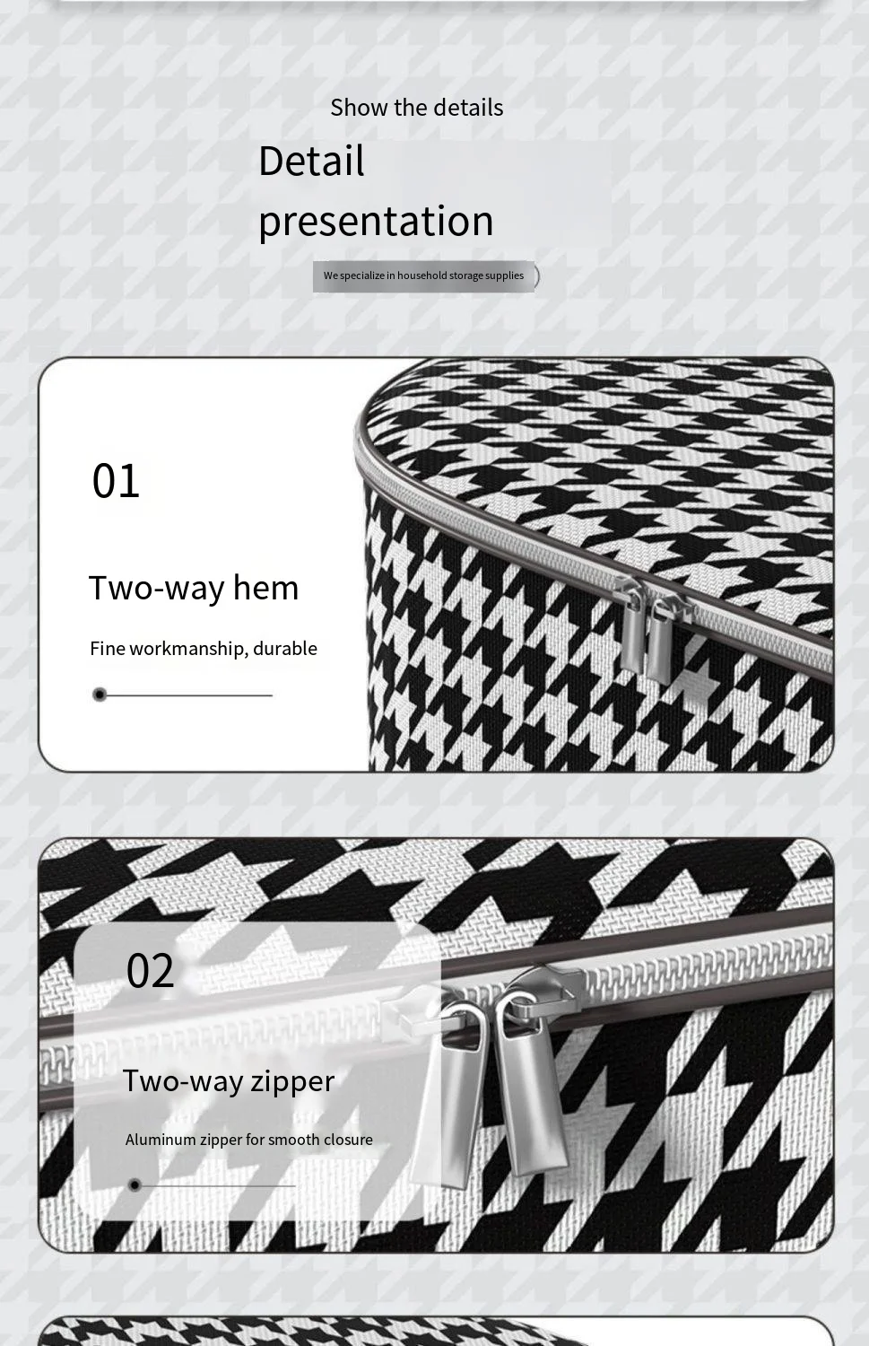 2024 Hot Sale Clothes Storage Foldable Blanket Storage Bags Storage Containers for Organizing Bedroom Closet Clothing Comforter