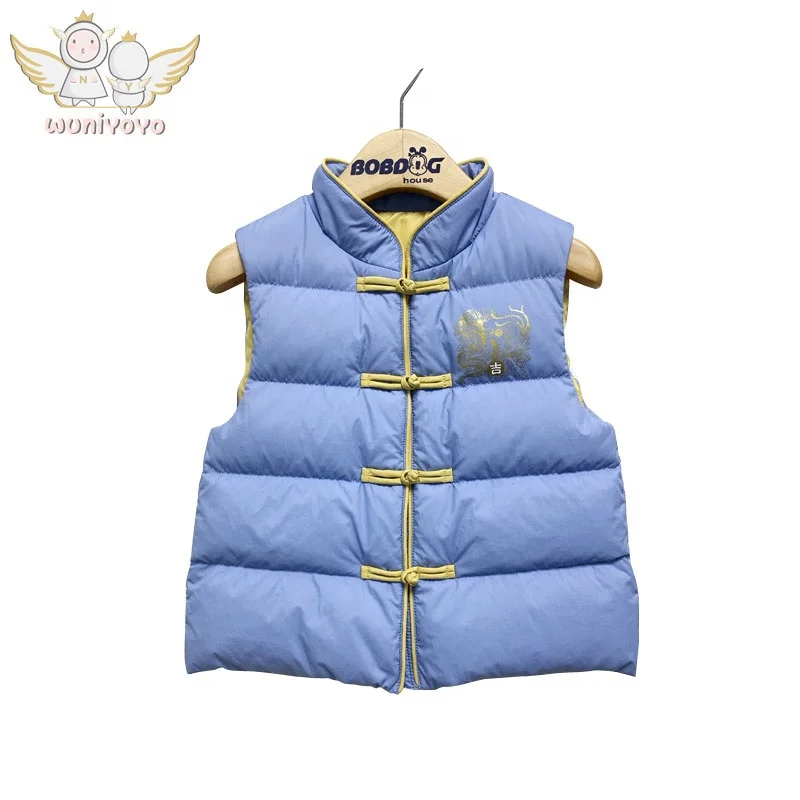 New autumn/winter 2020 Chinese-style  printed Down vest for  child