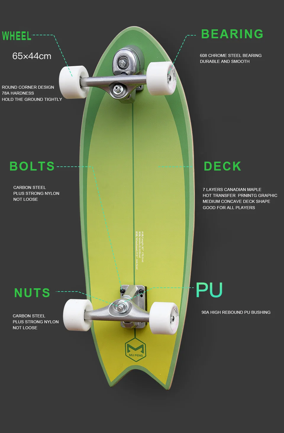 Wholesale Land Surf Skateboard Deck Surf Longboard M7 M9 Surf Skate Thailand Buy Surf