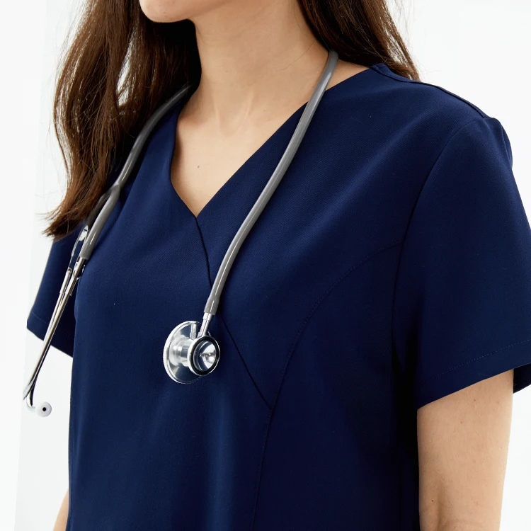Fuxin Fuyi Group Luxury Customize Quality Nurse Scrub Tops Medical Hospital Uniform