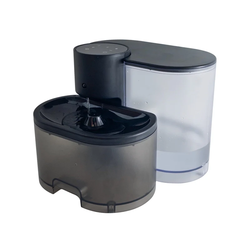 Automatic Durable Luxurious Plastic Waterproof Pet Water Fountain 4L Large Capacity LCD Display Wireless Dog Cat Dispenser 3.7V