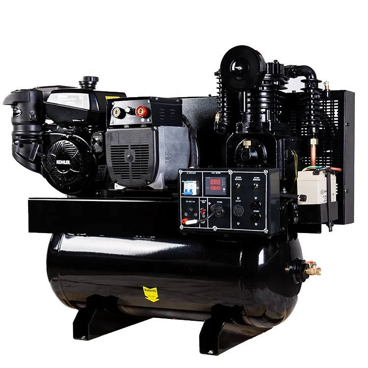 3-в-1 Kohler газовый воздушный компрессор генератор сварочный аппарат с баком 30 галлонов