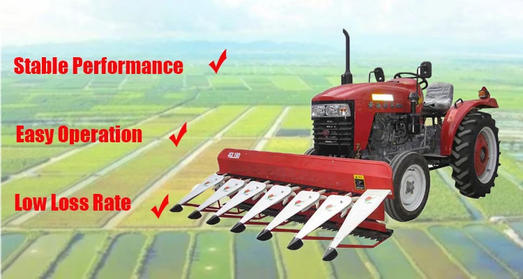 4 Wheels Tractor Mounted Reaper Machine to Cutting Corn Maize Alfalfa Grass