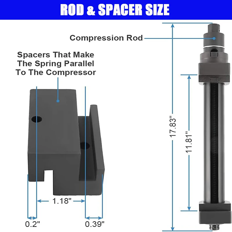 Coil Spring Compressor Tool 2Pcs Car Strut Spring Compressor