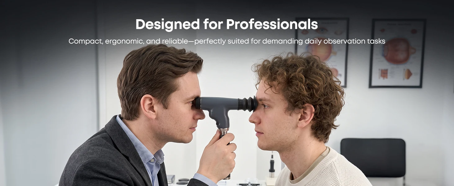 NJC‑800 Streak Retinoscope Ophthalmoscope Set LED Bulb Optometry Ophthalmic Examination Equipment