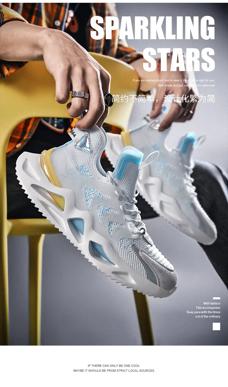 2022 New Fashion Trend Casual Shoes Breathable Men's Walking Shoes Comfortable Sports Shoes for Men